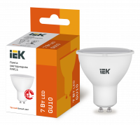 Лампа светодиодная PAR16 софит 7Вт 230В 3000К GU10 IEK