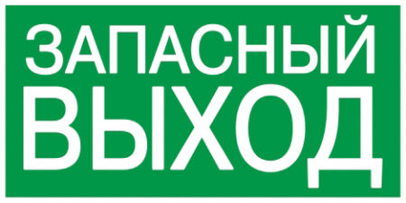 Самоклеящаяся этикетка 100х50мм \"ЗАПАСНЫЙ ВЫХОД\" IEK – №1