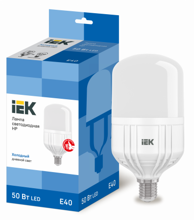 Лампа светодиодная HP 50Вт 230В 6500К E40 IEK – №1