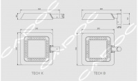 Светодиодный уличный светильник ТЕХНО TECH 104M