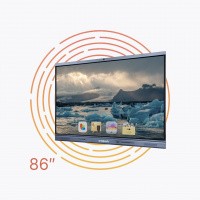 Интерактивная панель AnTouch ANTP-86-20icG2.1/1250PE 86", ANDROID 11, 8 Гб / 128 Гб, 4К, 1200:1, 400 лм, Type-С, Miracast, Dlna, AirPlay, WI-FI, камера 13 Мп, встроенный микрофонный массив в комплекте с OPS i5-1250PE / 8 Гб / 256 Гб NVME (МЭШ 2024)